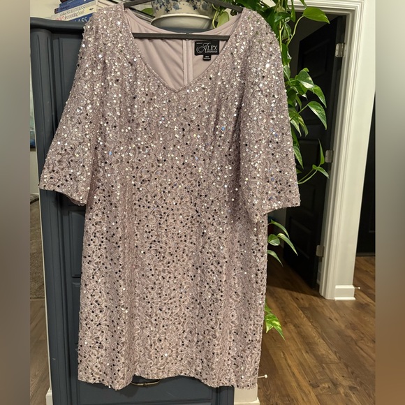 Alex Evenings Sequin Dress - Picture 3 of 8